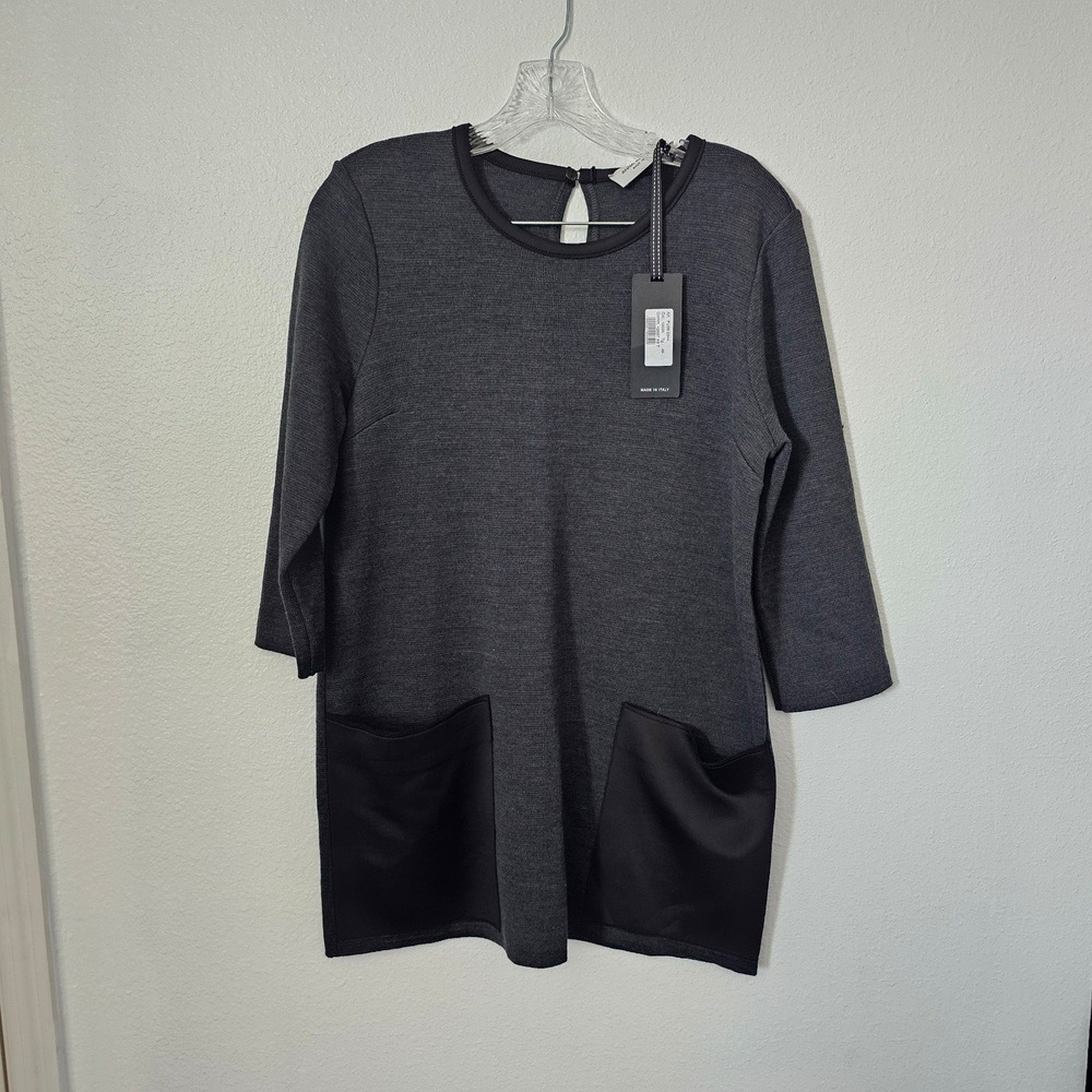 Anna Rachel Women's Dark Gray Dress Size Medium Wool Blend